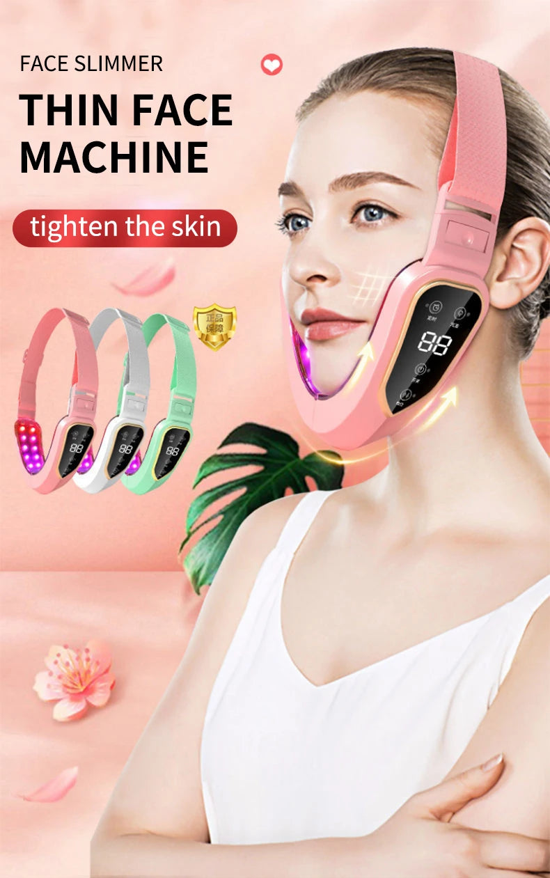 LED Facial Massager — Photon Therapy, Lifting & Slimming Device