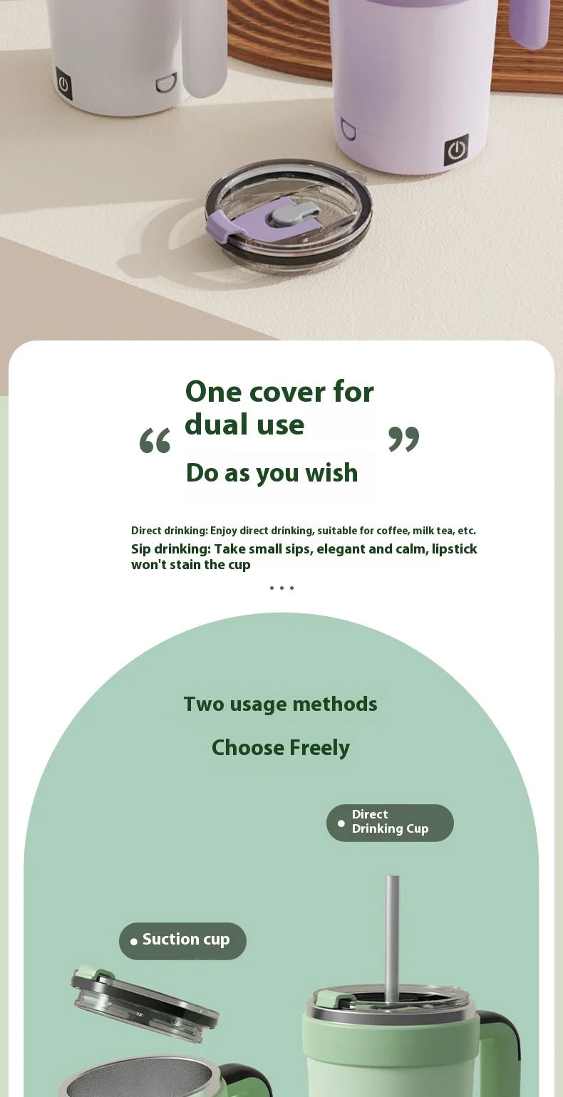 Self-Stirring Mug — Smart Magnetic Auto-Mixing Cup