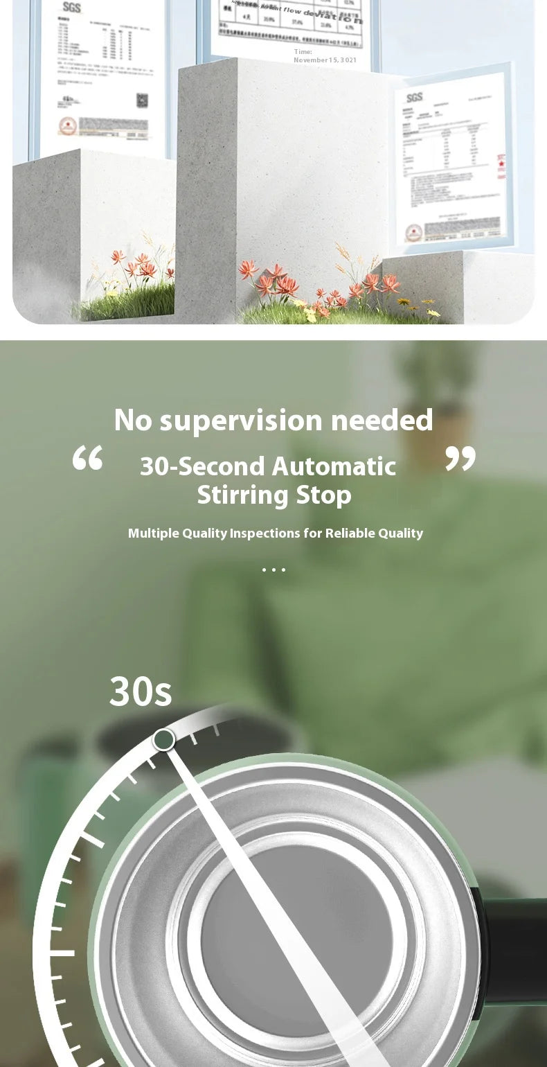 Self-Stirring Mug — Smart Magnetic Auto-Mixing Cup