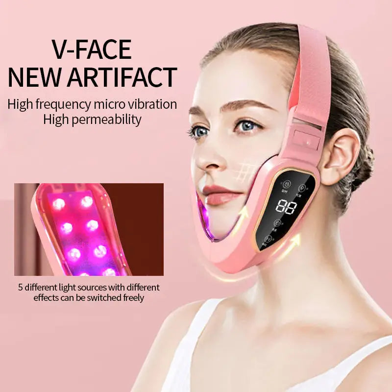 LED Facial Massager — Photon Therapy, Lifting & Slimming Device