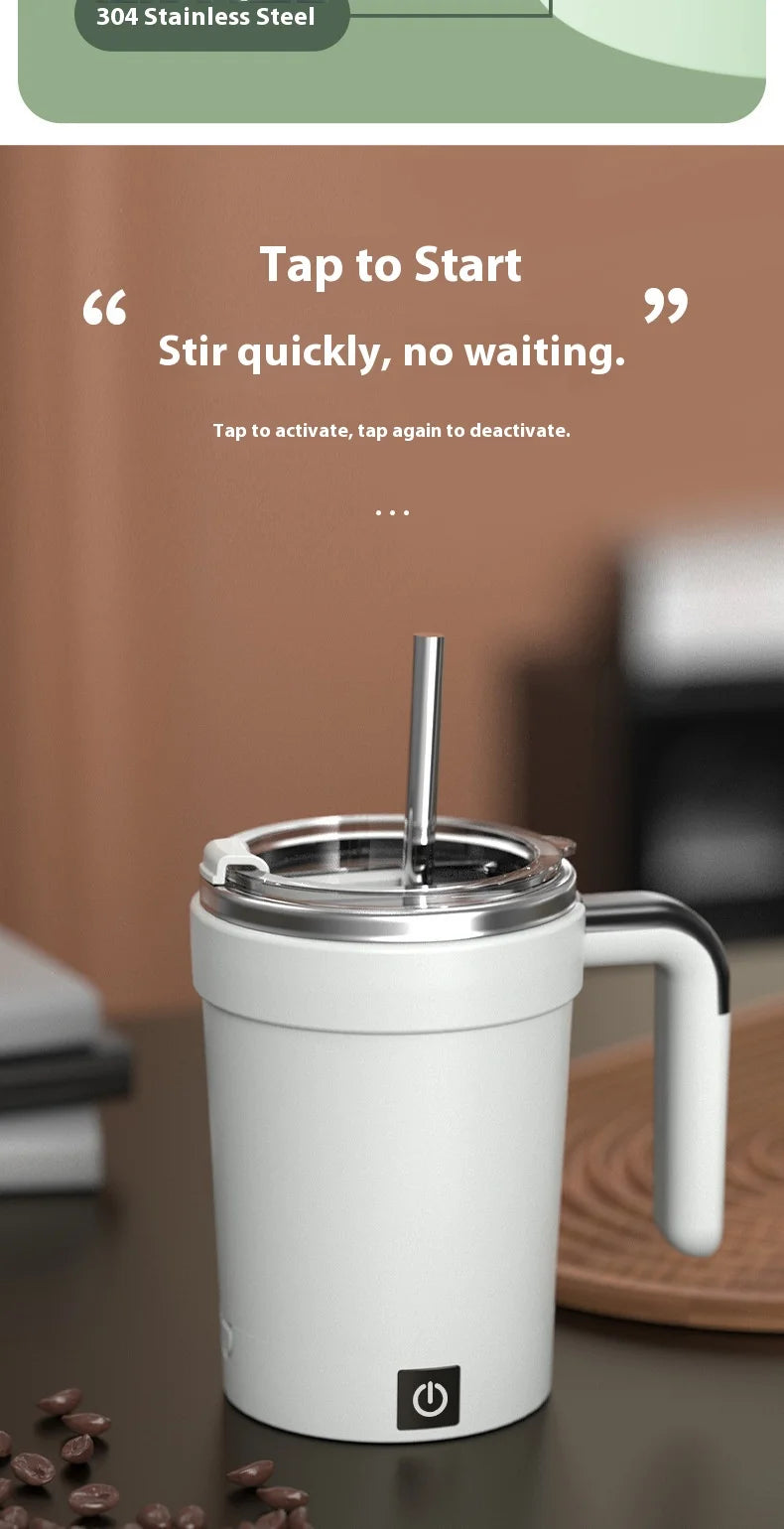 Self-Stirring Mug — Smart Magnetic Auto-Mixing Cup