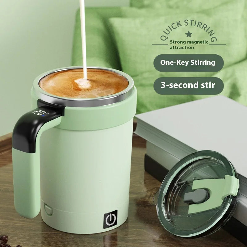 Self-Stirring Mug — Smart Magnetic Auto-Mixing Cup