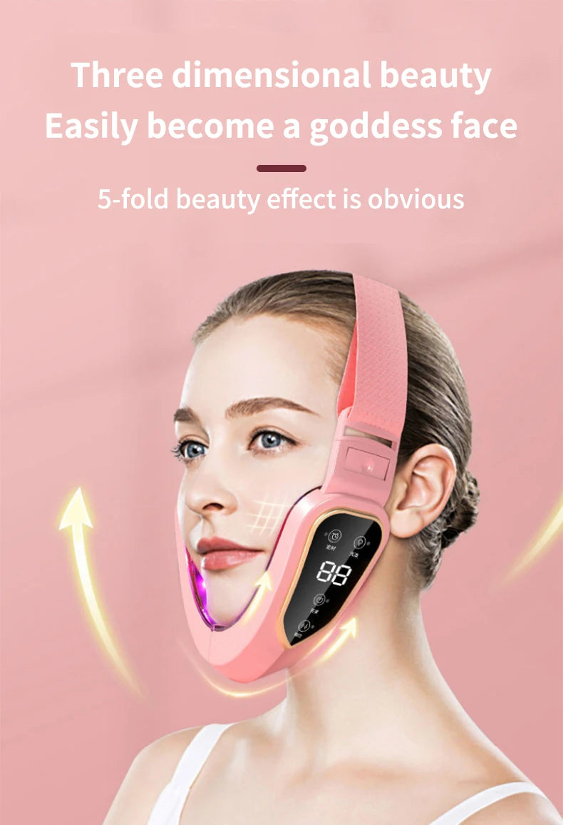 LED Facial Massager — Photon Therapy, Lifting & Slimming Device