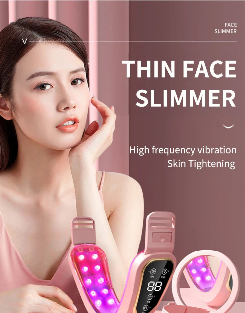 LED Facial Massager — Photon Therapy, Lifting & Slimming Device