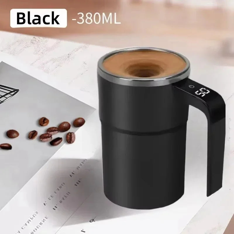Self-Stirring Mug — Waterproof Electric Coffee Mixer, USB Rechargeable
