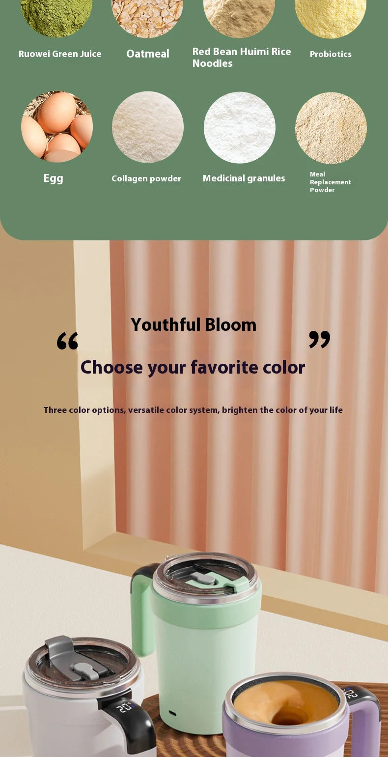 Self-Stirring Mug — Smart Magnetic Auto-Mixing Cup