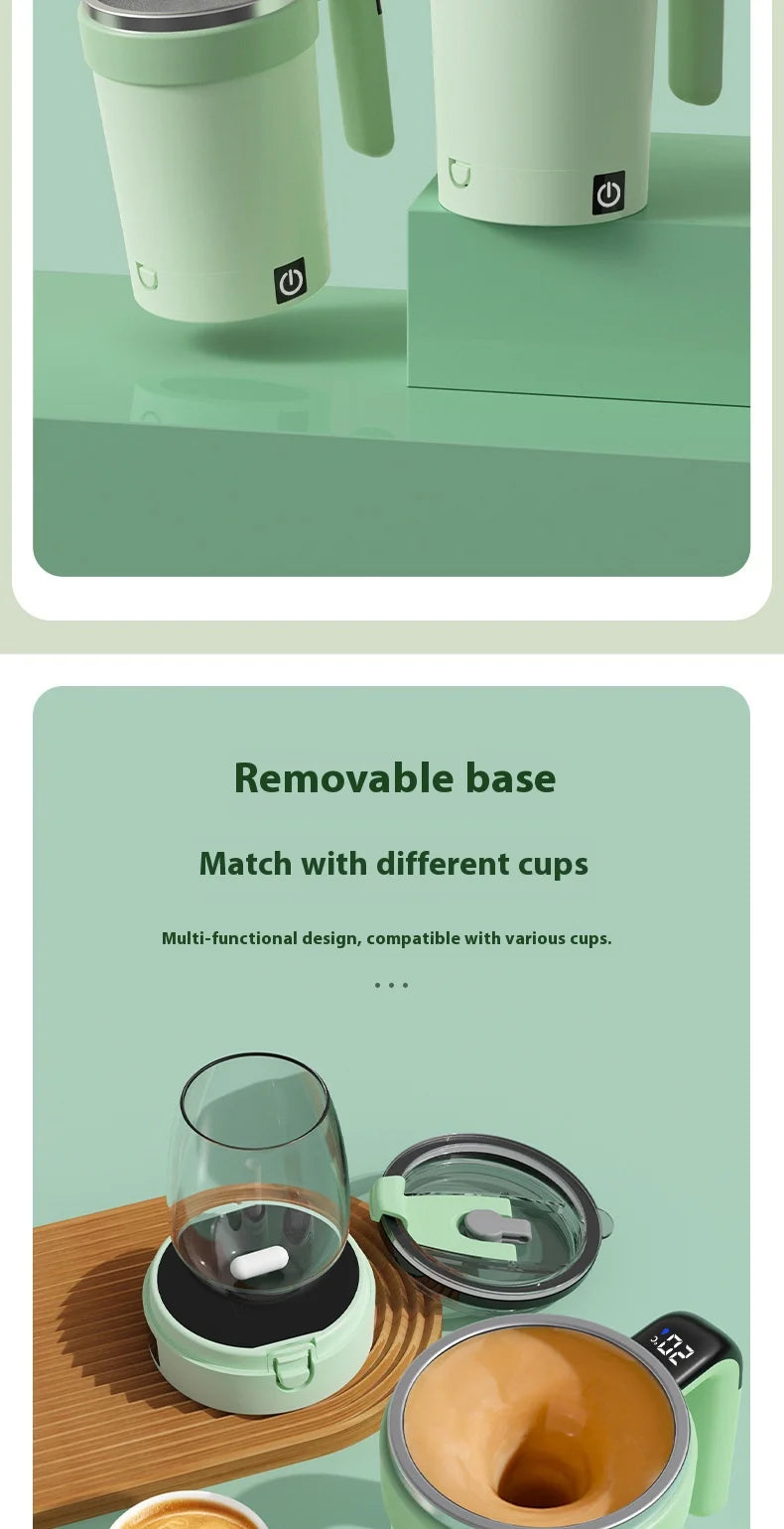 Self-Stirring Mug — Smart Magnetic Auto-Mixing Cup