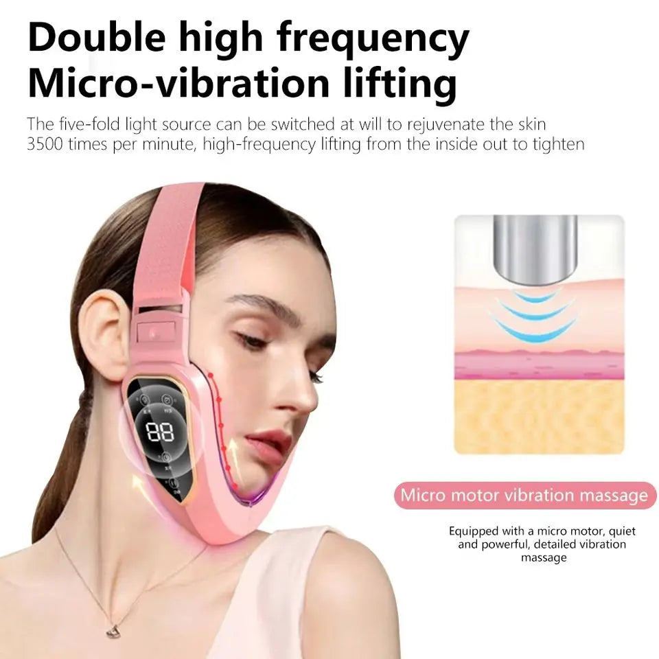 LED Facial Massager — Photon Therapy, Lifting & Slimming Device